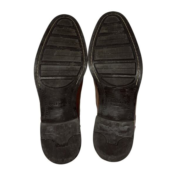 Cole Haan Grand OS Brown Leather Split Toe Oxford Dress Shoes - Picture 6 of 7